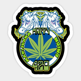 Marijuana Union 420 Sticker